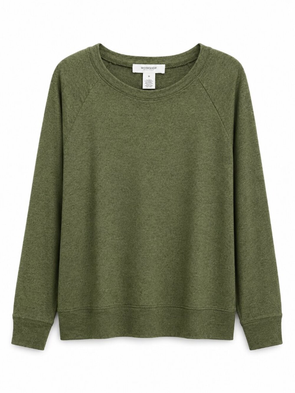 Workshop by Republic Clothing Long Sleeve Casual Green Top NWT - Picture 2 of 6